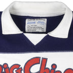 Vintage - Big Chiefs Blanc Bleu Crew Neck Sweatshirt 1990s Large Vintage Retro