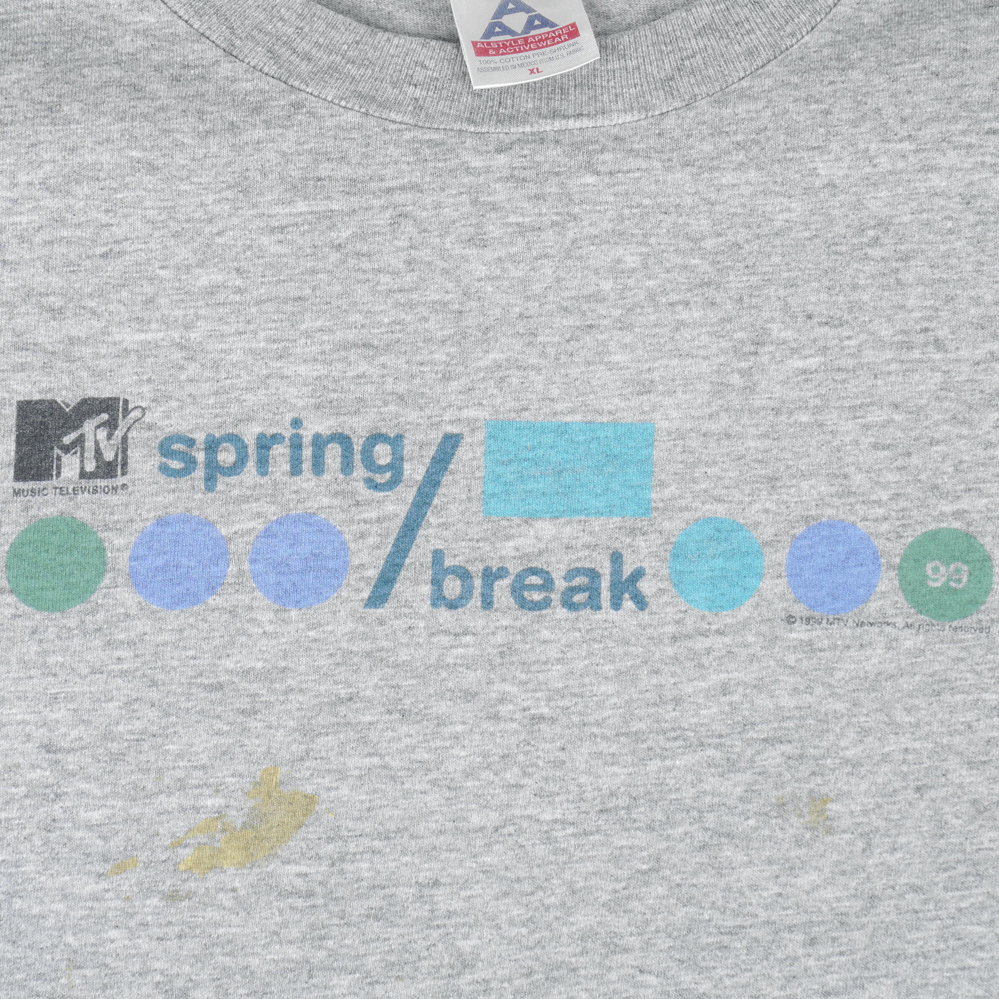 Vintage - MTV Spring Break Single Stitch T-Shirt 1998 X-Large Vintage Retro
