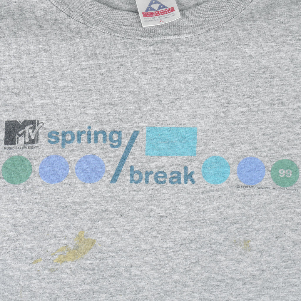 Vintage - MTV Spring Break Single Stitch T-Shirt 1998 X-Large Vintage Retro
