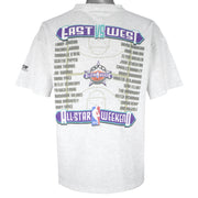 NBA (Salem) - Utah Jazz All Stars Game East VS West Caricature T-Shirt 1993 X-Large Vintage Retro Basketball