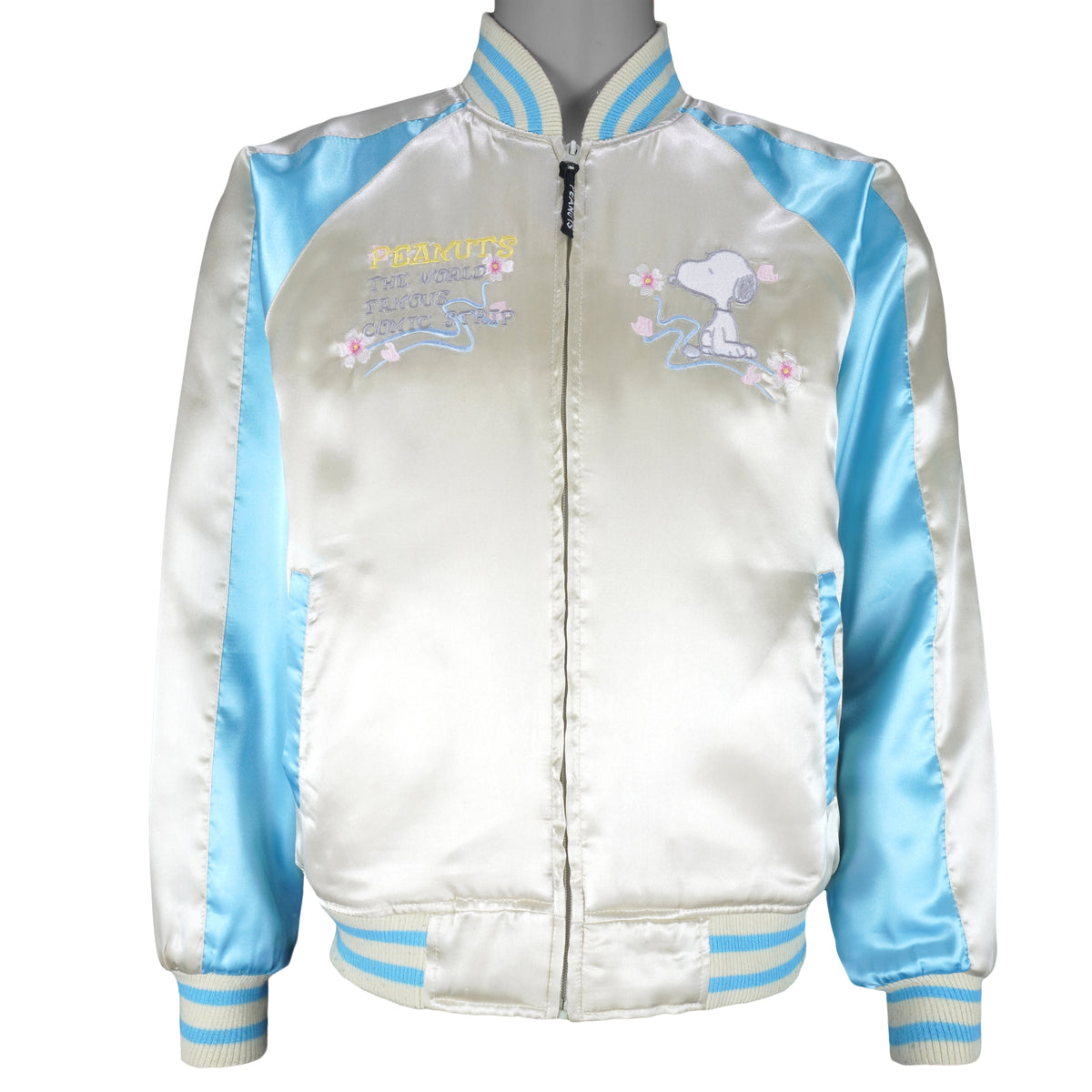 Vintage - Peanuts Dancing Snoopy Satin Jacket 1990s Small Vintage Retro