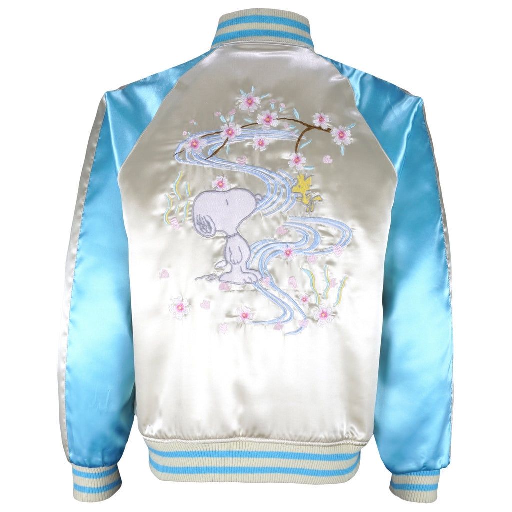 Vintage - Peanuts Dancing Snoopy Satin Jacket 1990s Small Vintage Retro