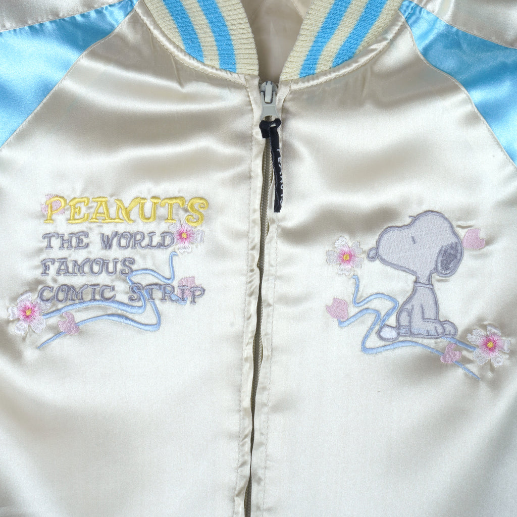 Vintage - Peanuts Dancing Snoopy Satin Jacket 1990s Small Vintage Retro