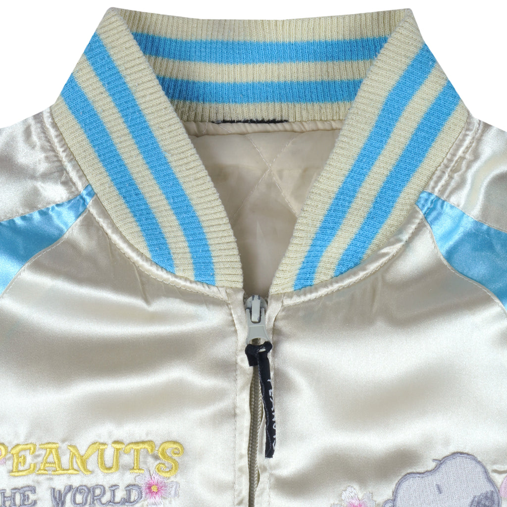 Vintage - Peanuts Dancing Snoopy Satin Jacket 1990s Small Vintage Retro