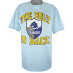 NFL (Logo7) - San Diego Chargers The Bolt Is Back T-Shirt 1994 XX-Large Vintage Retro Football