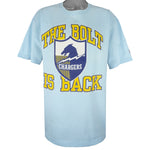 NFL (Logo7) - San Diego Chargers The Bolt Is Back T-Shirt 1994 XX-Large