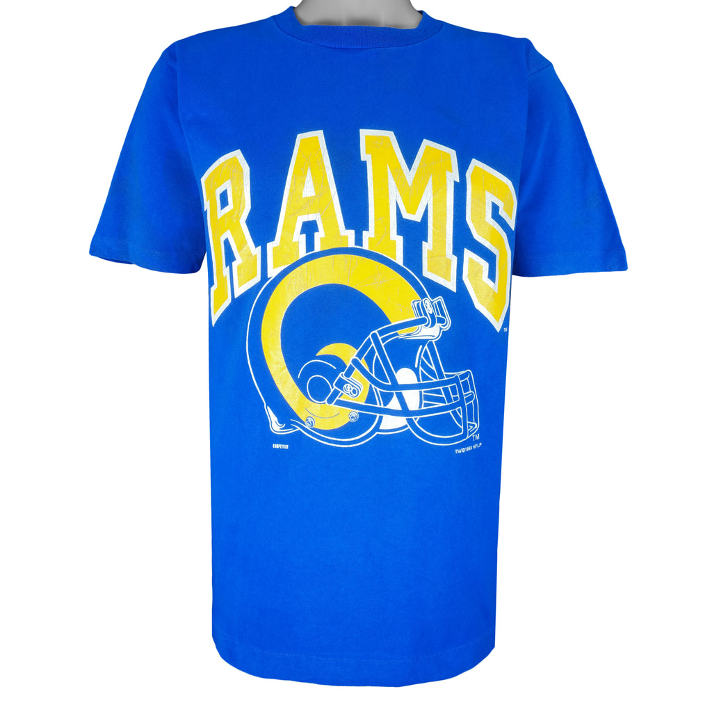 NFL (Competitor) - St. Louis Rams Spell-Out T-Shirt 1993 Medium Vintage Retro Football