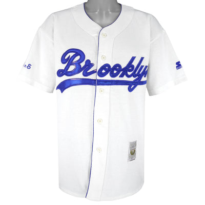 Starter - Brooklyn Dodgers Button-Up Jersey 1990s Large