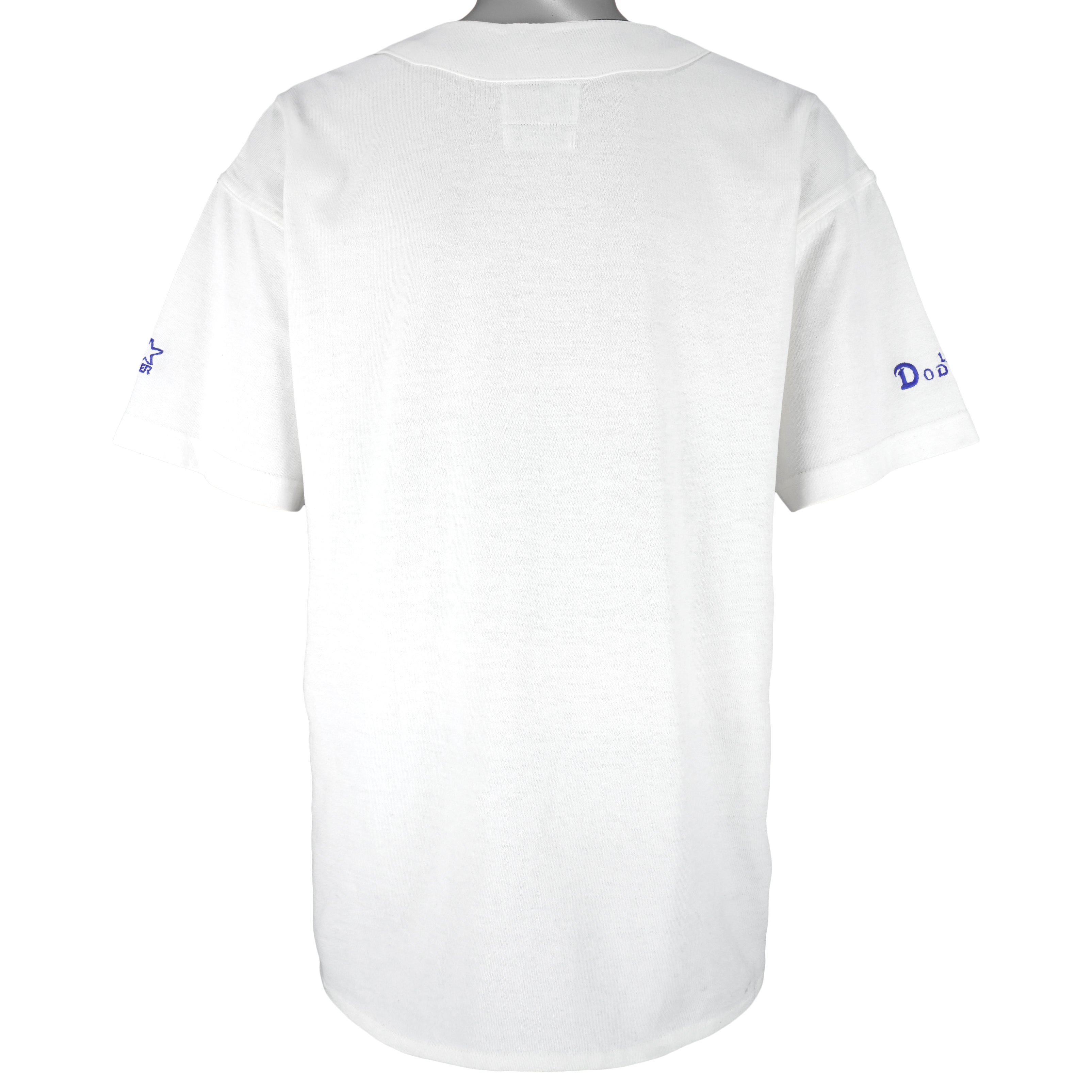 Starter - L.A. Dodgers Brooklyn Button-Up Jersey T-Shirt 1990s Medium Vintage Retro Baseball