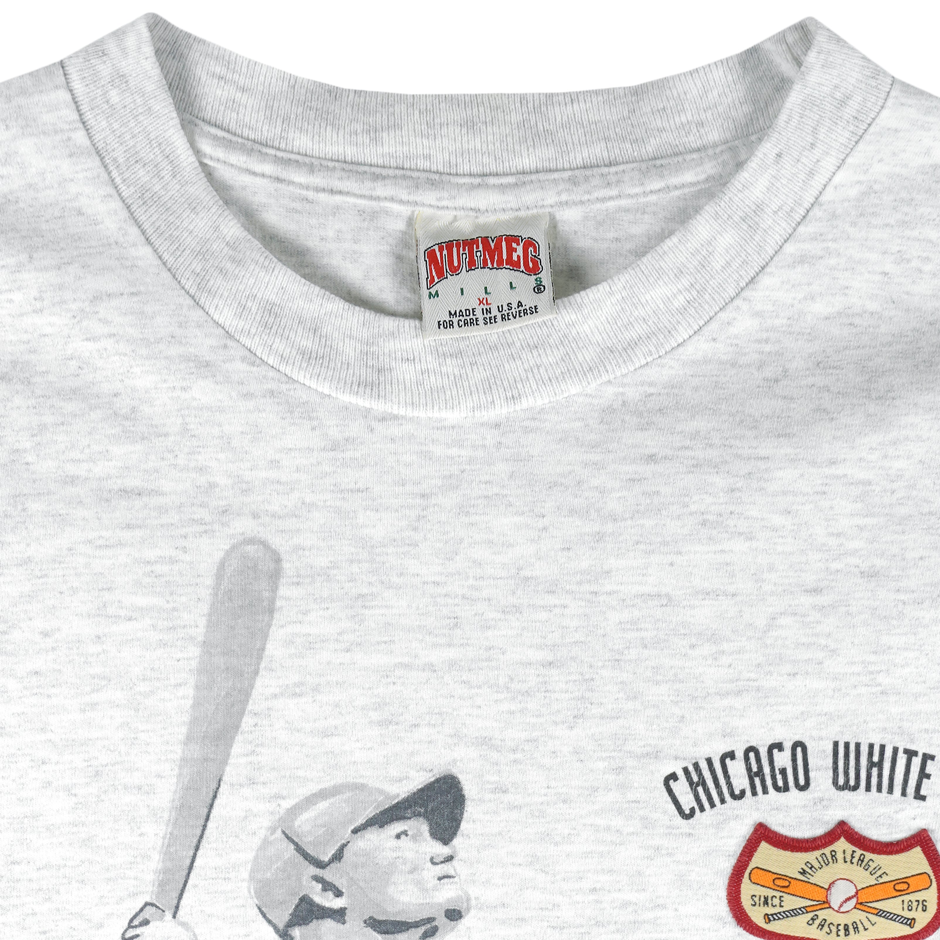 MLB (Nutmeg) - Chicago White Sox Single Stitch T-Shirt 1990s X-Large Vintage Retro Baseball