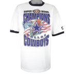 Starter - Dallas Cowboys Super Bowl 30th Champions T-Shirt 1996 X-Large Vintage Retro Football