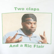 Vintage - Two Claps & a Ric Flair Crew Neck Sweatshirt 1990s X-Large Vintage Retro