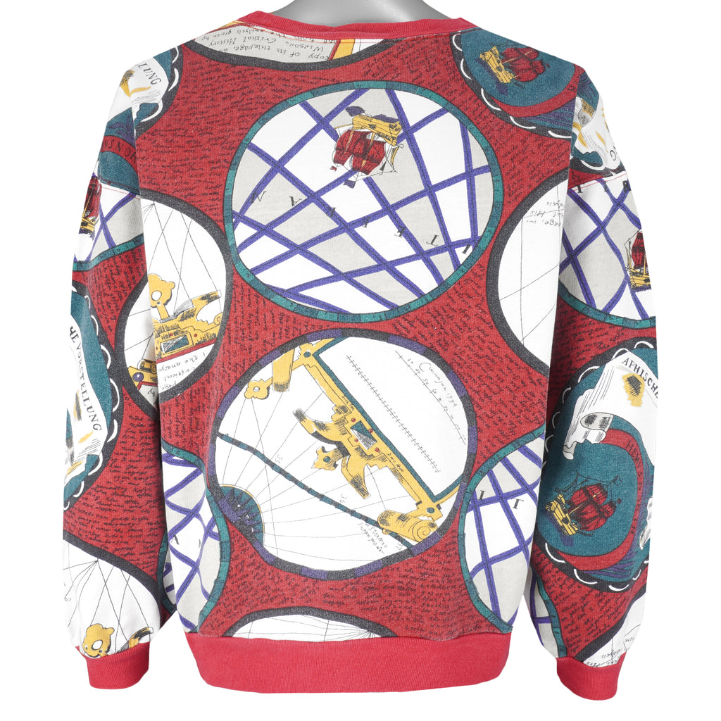 Vintage (Bugle Boy) - Hem vs North Crew Neck Sweatshirt 1994 Medium Vintage Retro
