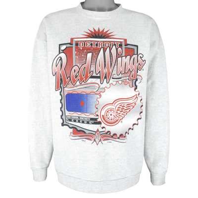 NHL (Tultex) - Detroit Red Wings Crew Neck Sweatshirt 1990s X-Large