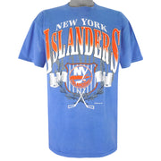 NHL (Jostens) - New York Islanders Single Stitch T-Shirt 1991 X-Large Vintage Retro Hockey