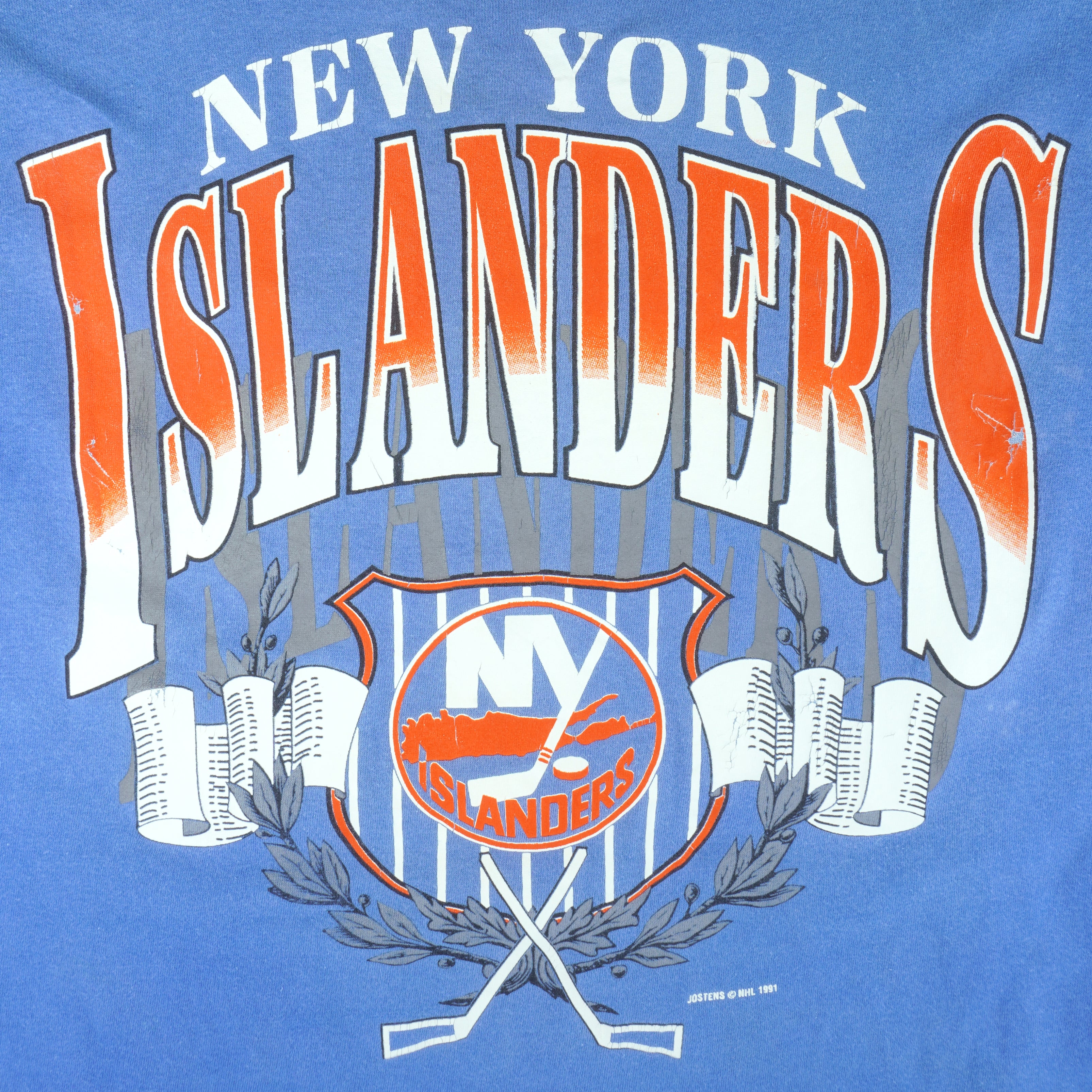 NHL (Jostens) - New York Islanders Single Stitch T-Shirt 1991 X-Large