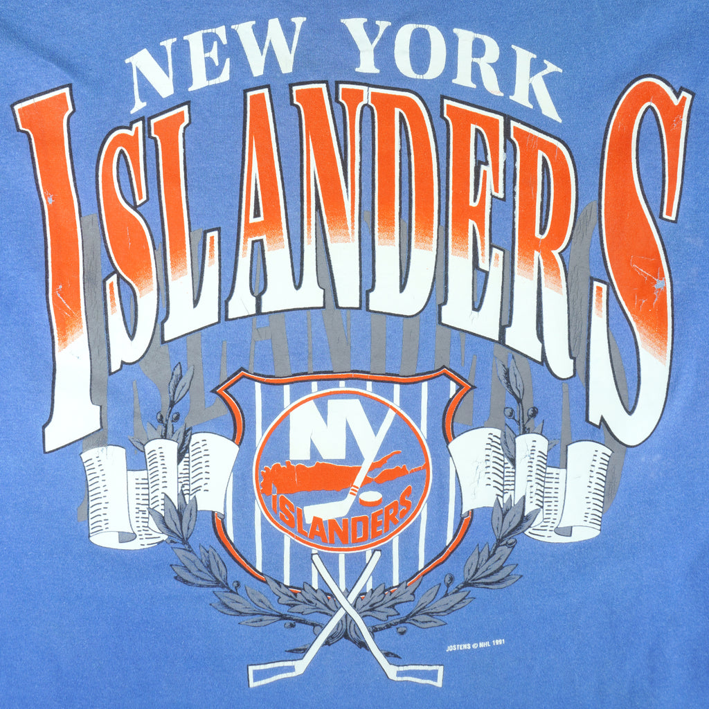 NHL (Jostens) - New York Islanders Single Stitch T-Shirt 1991 X-Large