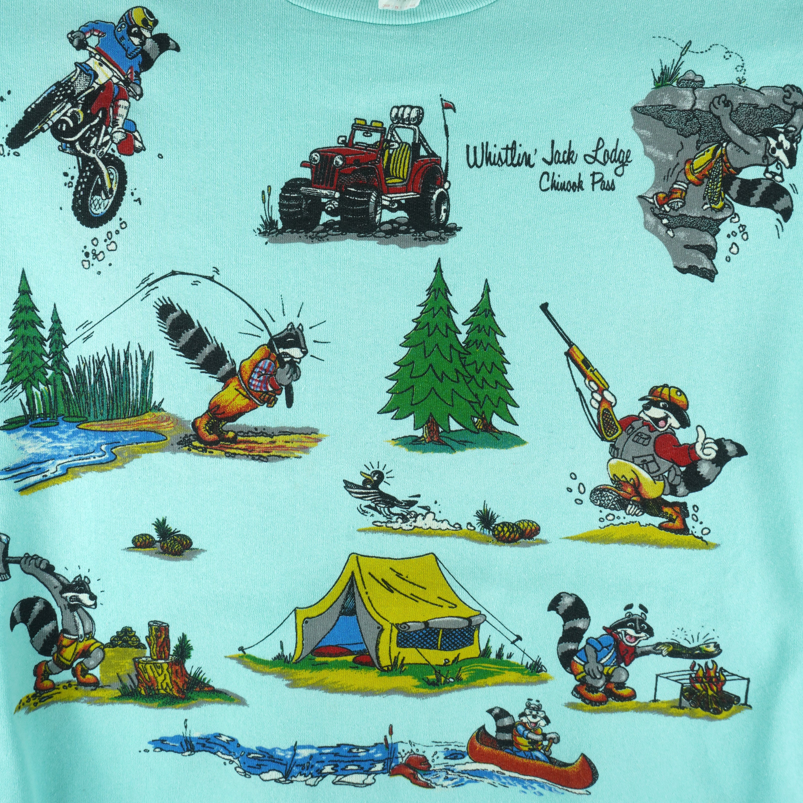 Vintage - Whistlin Jack Lodge Crew Neck Sweatshirt 1994 Medium Vintage Retro