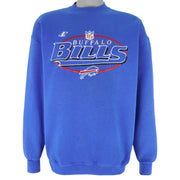 NFL (Logo Athletic) - Buffalo Bills Embroidered Crew Neck Sweatshirt 1990s Large Vintage Retro Football
