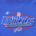 NFL (Logo Athletic) - Buffalo Bills Embroidered Crew Neck Sweatshirt 1990s Large Vintage Retro Football