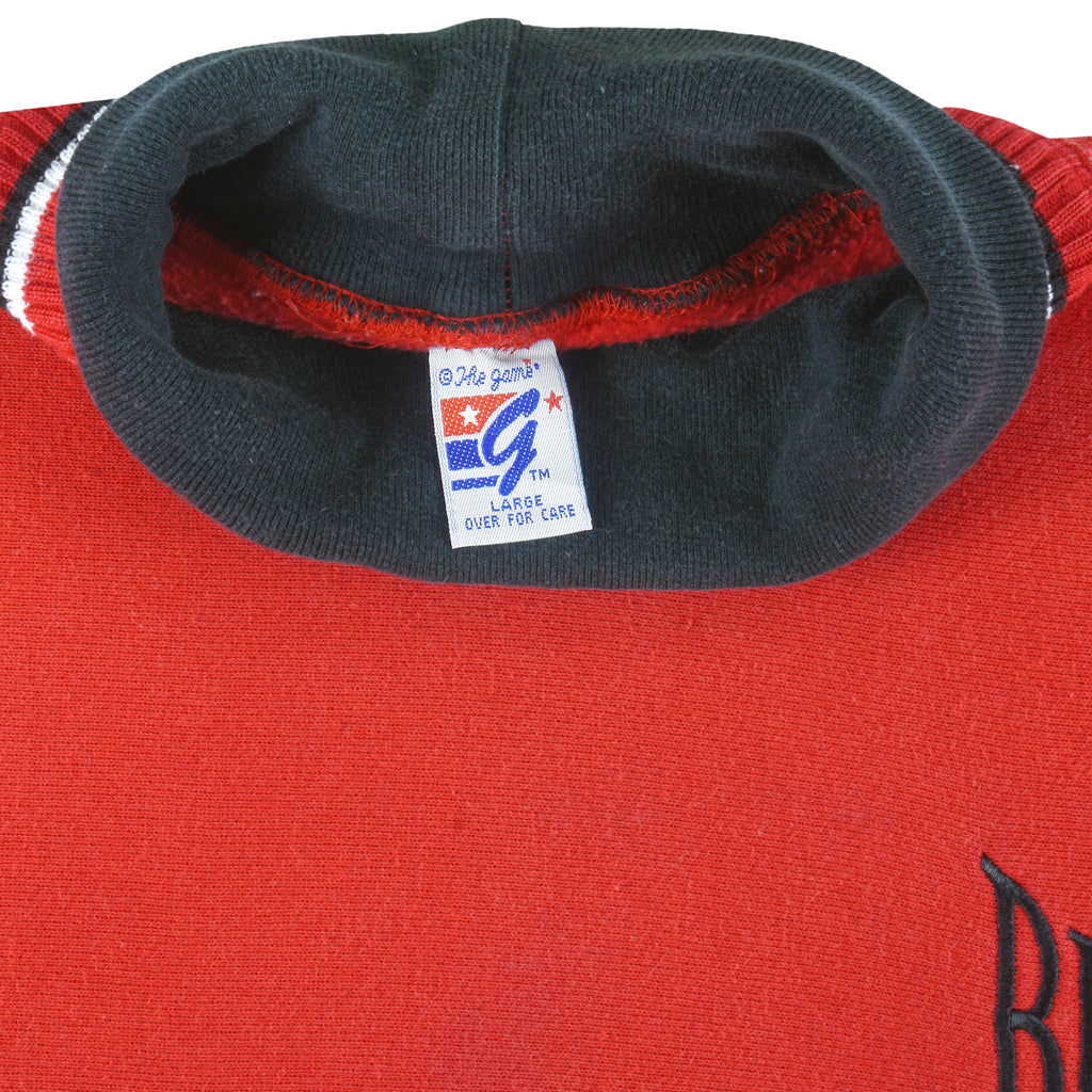 NBA (The Game) - Chicago Bulls Turtleneck Sweatshirt 1990s Large