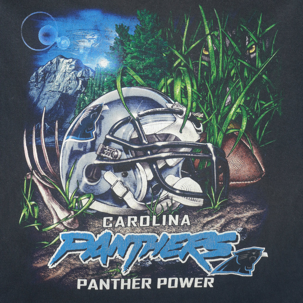 NFL - Carolina Panthers Power Helmet T-Shirt 1990s X-Large Vintage Retro Football