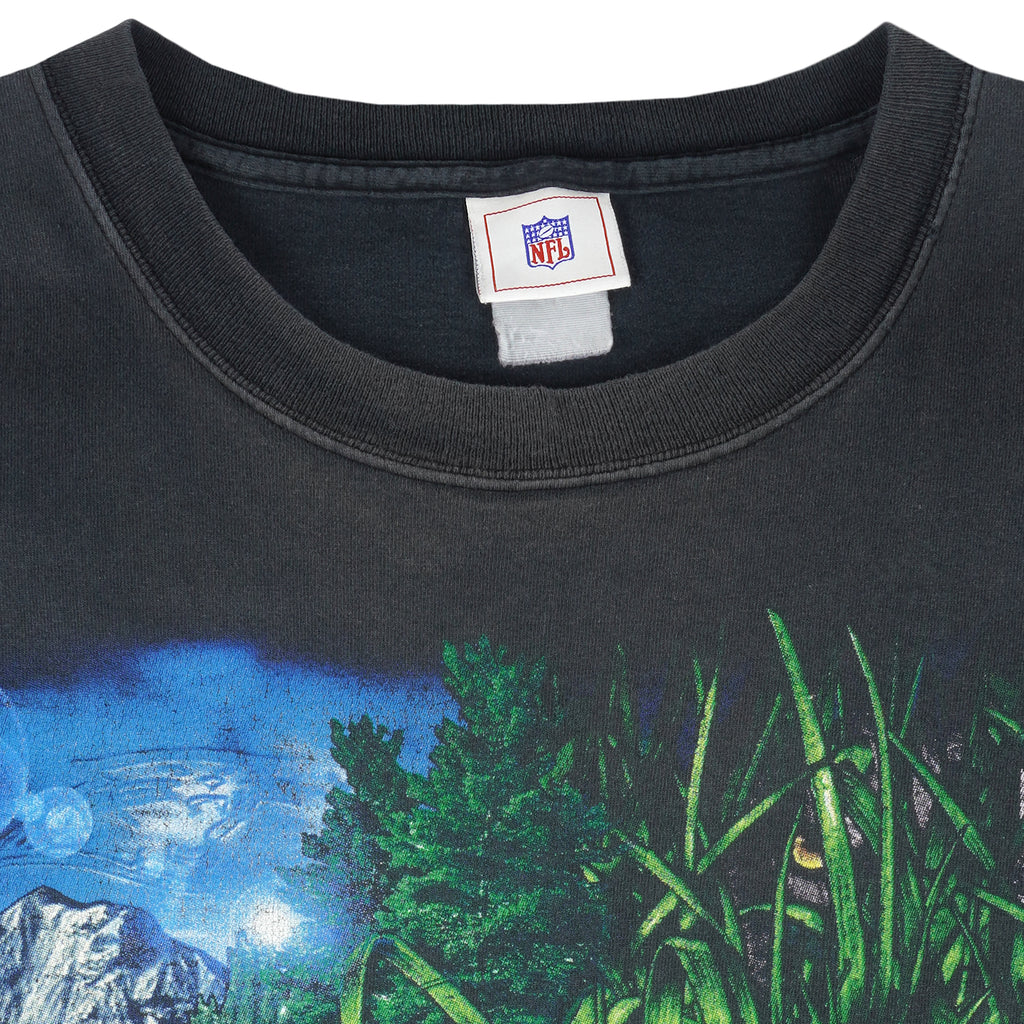 NFL - Carolina Panthers Power Helmet T-Shirt 1990s X-Large Vintage Retro Football