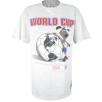 Vintage - World Cup USA Striker Pup Mascot Single Stitch T-Shirt 1994 X-Large