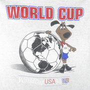 Vintage - World Cup USA Striker Pup Mascot Single Stitch T-Shirt 1994 X-Large Vintage Retro Football