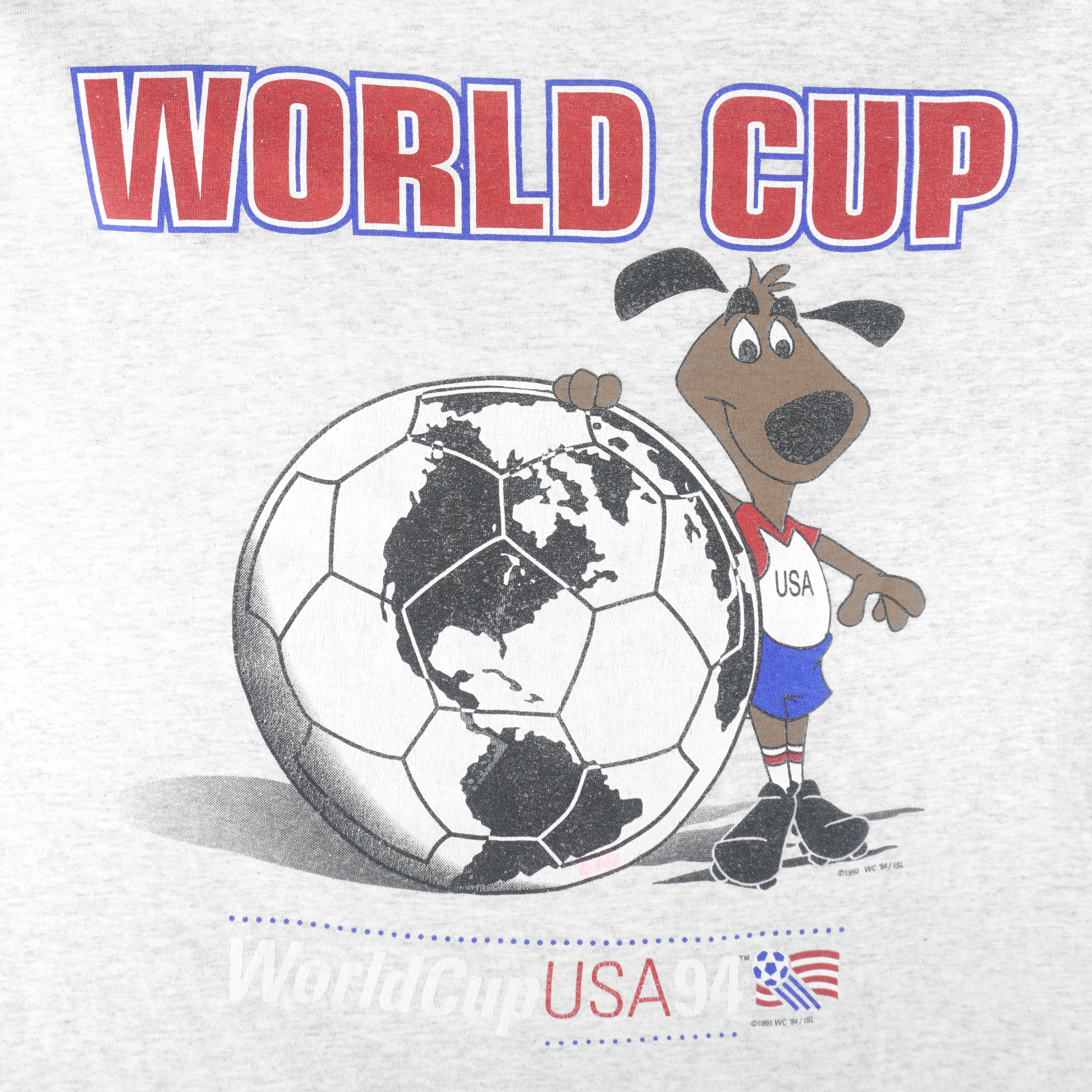 Vintage - World Cup USA Striker Pup Mascot Single Stitch T-Shirt 1994 X-Large Vintage Retro Football