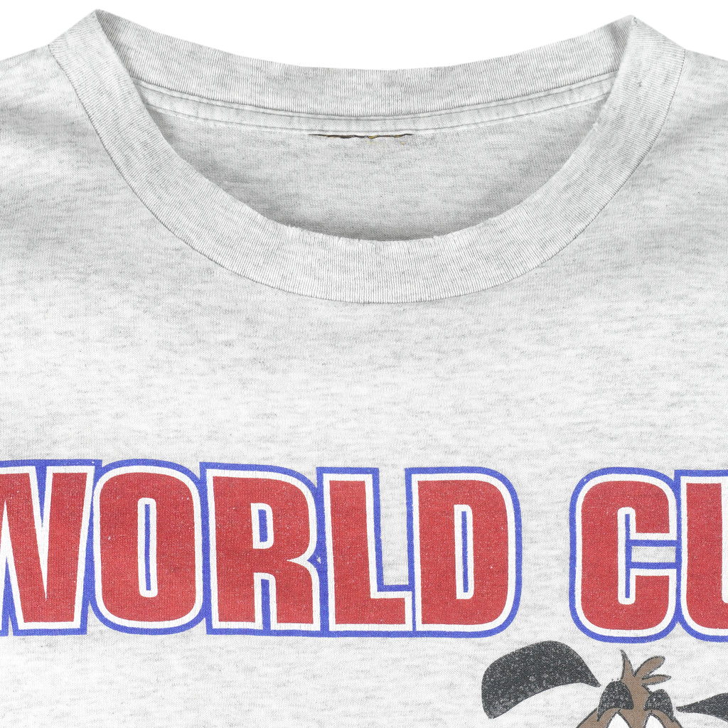 Vintage - World Cup USA Striker Pup Mascot Single Stitch T-Shirt 1994 X-Large Vintage Retro Football