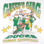 NCAA - University of Oregon Ducks Green's Gang T-Shirt 1995 Large Vintage Retro College