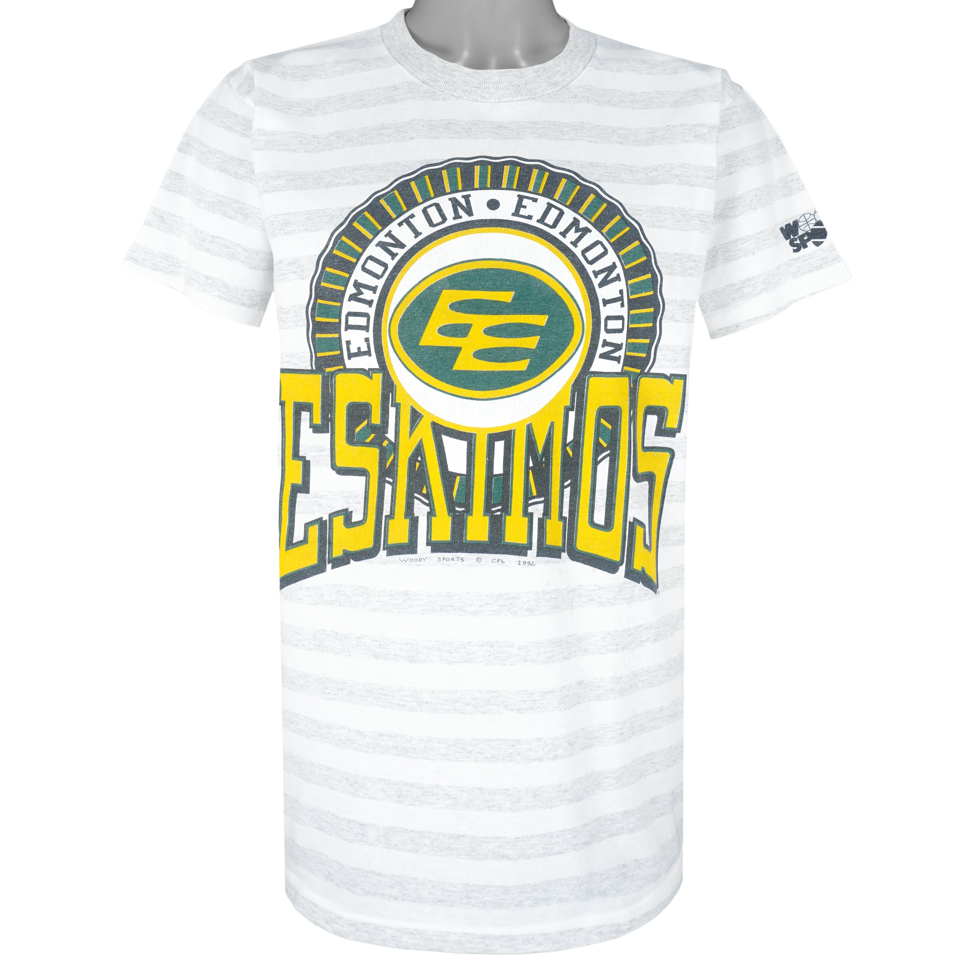 CFL - Edmonton Eskimos Football Club T-Shirt 1992 Large Vintage Retro Football