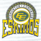 CFL - Edmonton Eskimos Football Club T-Shirt 1992 Large Vintage Retro Football