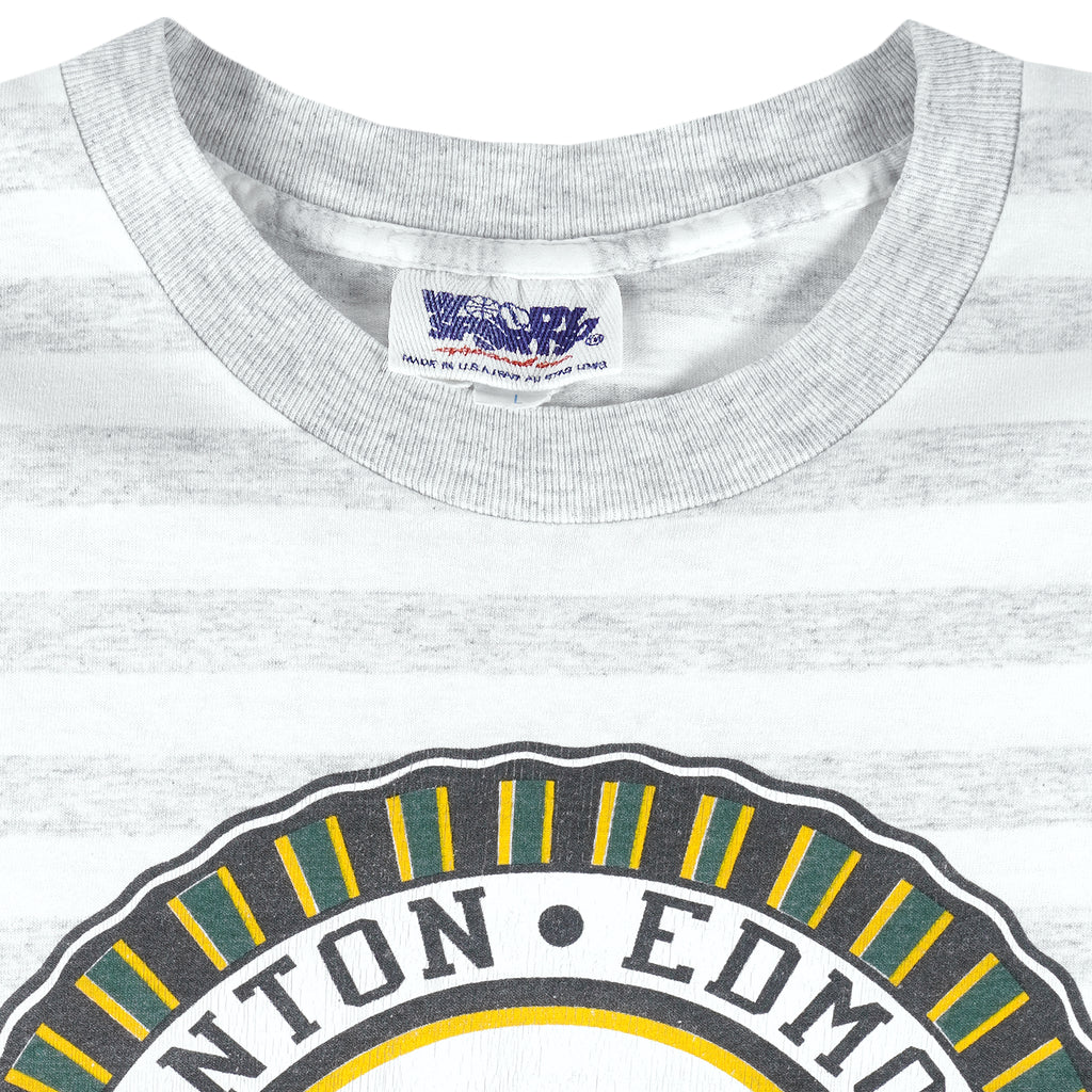 CFL - Edmonton Eskimos Football Club T-Shirt 1992 Large Vintage Retro Football