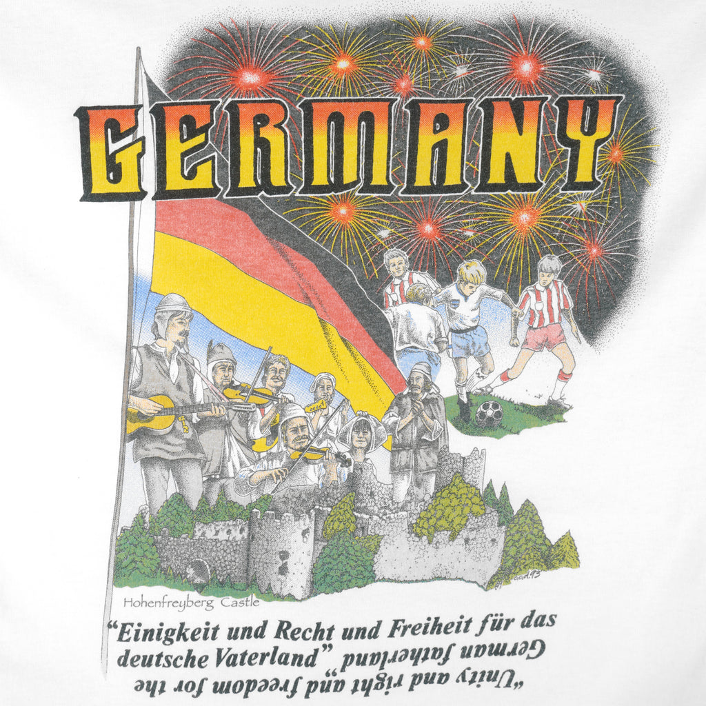 Vintage (Touch Of Gold) - Germany Unity And Right And Freedom T-Shirt 1990s X-Large Vintage Retro