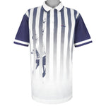 FILA - Blue & White Tennis T-Shirt 1990s Large Vintage Retro