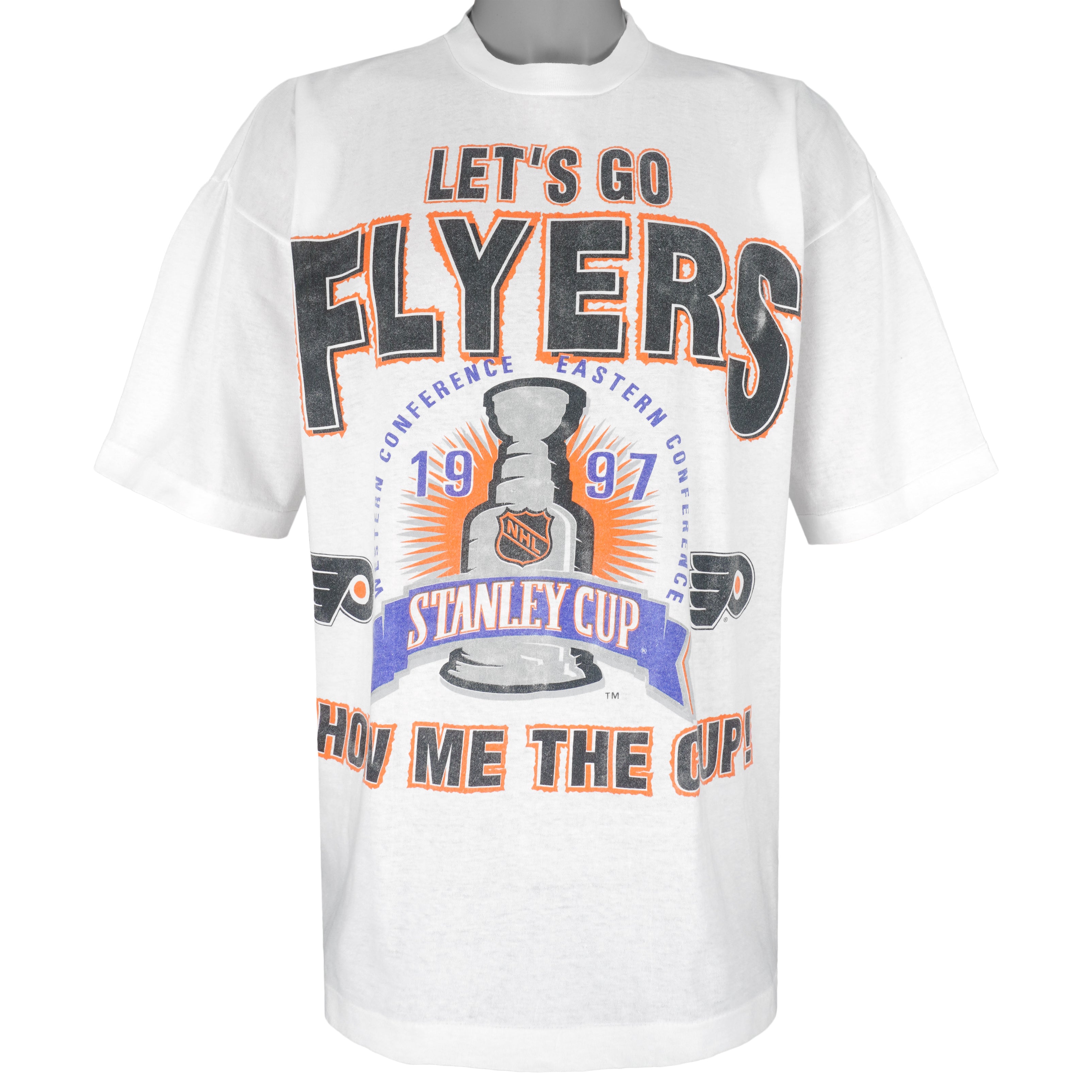 90s Philadelphia Flyers 97 Stanley Cup Caricature t-shirt Large