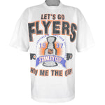 NHL (Saad) - Philadelphia Flyers Show Me The Cup T-Shirt 1997 X-Large Vintage Retro Hockey