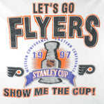 NHL (Saad) - Philadelphia Flyers Show Me The Cup T-Shirt 1997 X-Large Vintage Retro Hockey