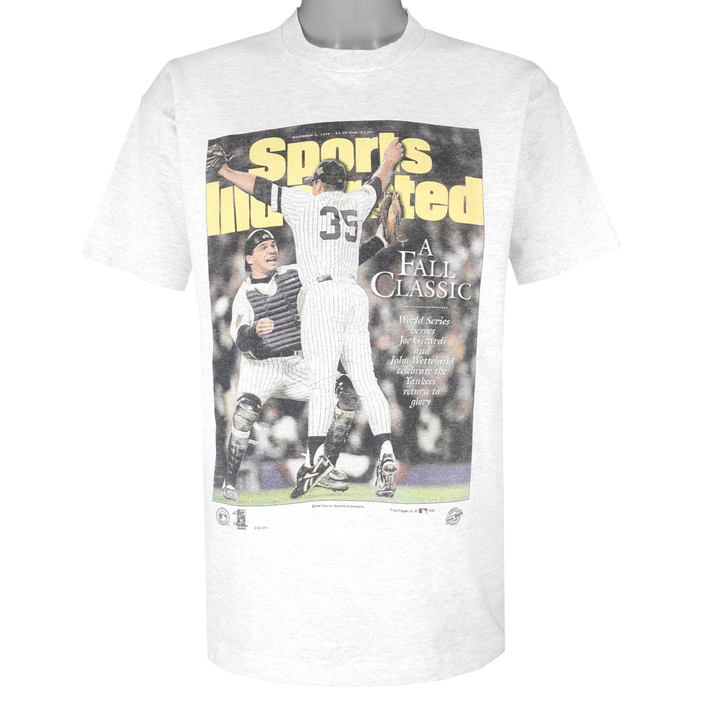MLB (Front Pages) - New York Yankees World Series Hero T-Shirt 1996 Large Vintage Retro Baseball