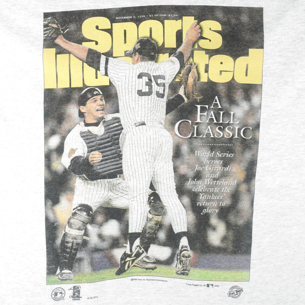 MLB (Front Pages) - New York Yankees World Series Hero T-Shirt 1996 Large Vintage Retro Baseball