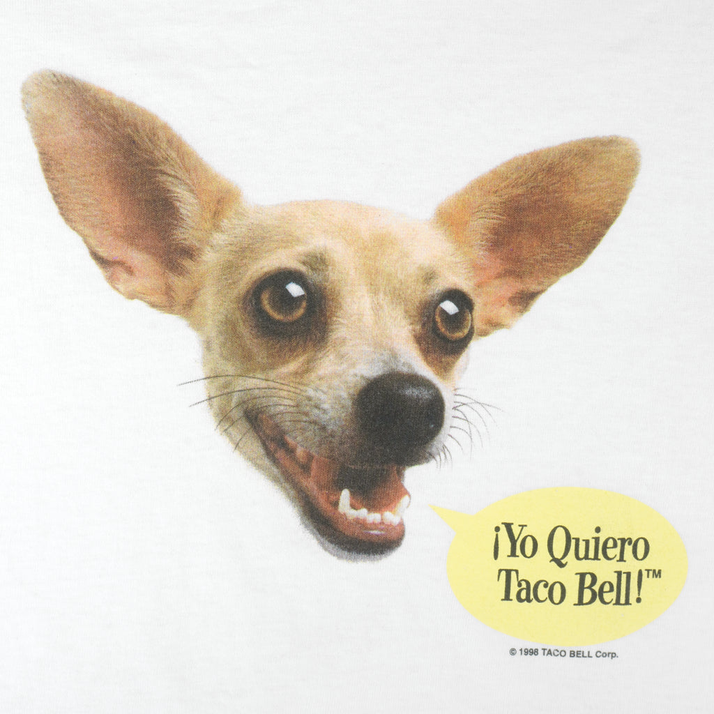 Vintage (Hanes) - Yo Quiero Taco Bell T-Shirt 1998 Large Vintage Retro