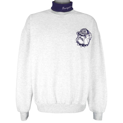 NCAA (Majestic) - Georgetown Hoyas Turtleneck Sweatshirt 1990s X-Large