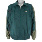Nike - Zip-Up Embroidered Windbreaker 1990s Large Vintage Retro