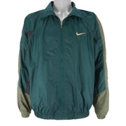 Nike - Zip-Up Embroidered Windbreaker 1990s Large Vintage Retro