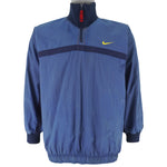 Nike - Blue 1/4 Zip Reversible Windbreaker Large Vintage Retro