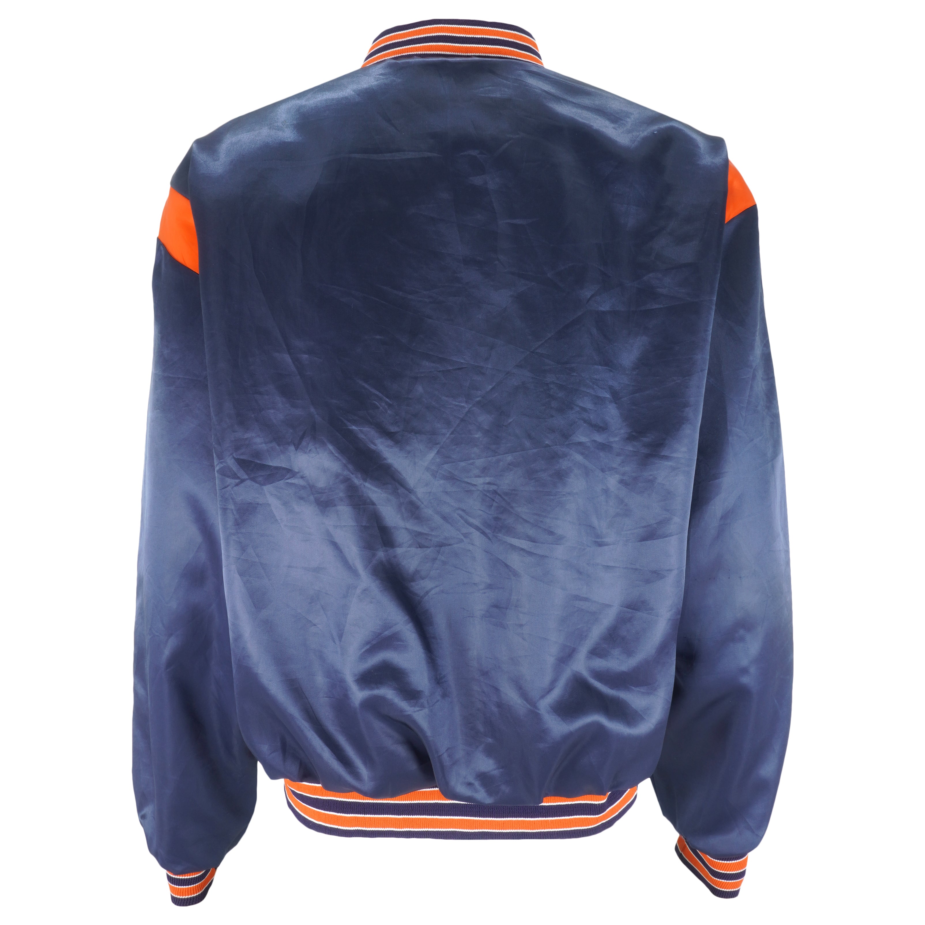 NFL (Swingster) - Chicago Bears Satin Button-Up Jacket 1990s X-Large Vintage Retro Football