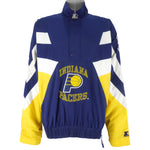 Starter - Indiana Pacers Embroidered Pullover Jacket 1990s Large