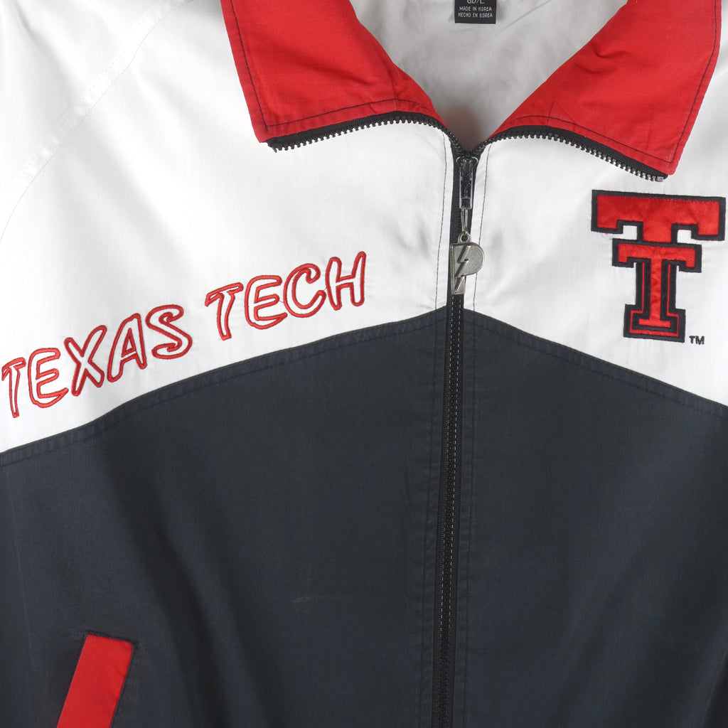 NCAA (Pro Player) - Texas Tech Embroidered Jacket 1990s Large Vintage Retro Football College